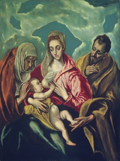 La Sagrada Familia con Santa Isabel de El Greco