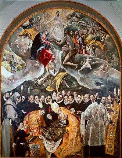 El entierro del Conde de Orgaz (detalle) de El Greco