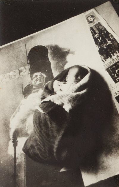 Anuncio de nacimiento del hijo del artista de Eliezer Markowich Lissitzky