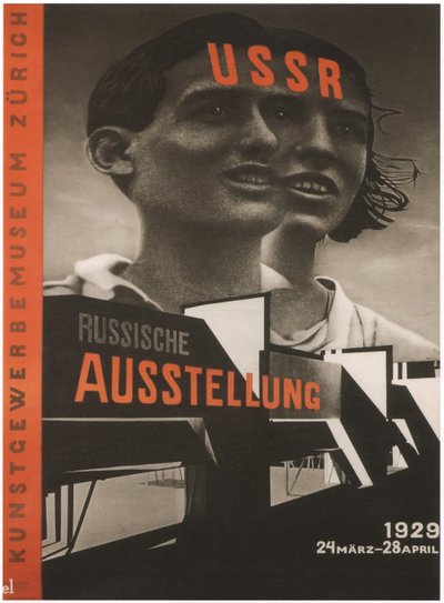 Póster para la Exposición Rusa en Zúrich, 1929 de Eliezer Markowich Lissitzky