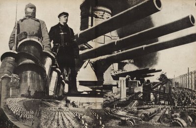 El Ejército Rojo. Ilustración de la URSS Construye el Socialismo, 1933 de Eliezer Markowich Lissitzky