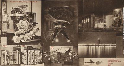 URSS. Catálogo del pabellón soviético en la Exposición Internacional de Prensa, Colonia, 1928 de Eliezer Markowich Lissitzky