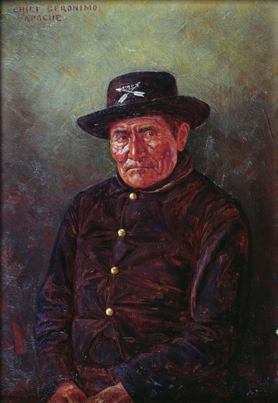 Jefe Gerónimo (óleo sobre lienzo) de Elbridge Ayer Burbank