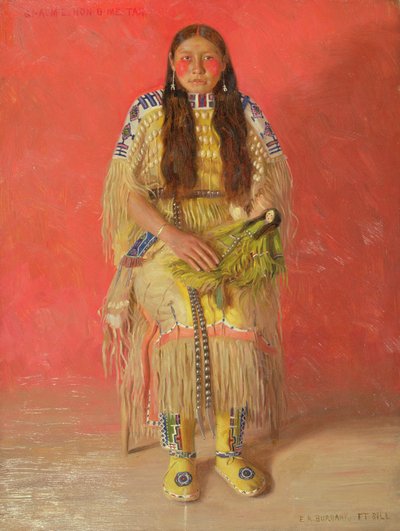 Gi-aum-e-hon-o-me-tah (óleo sobre lienzo) de Elbridge Ayer Burbank