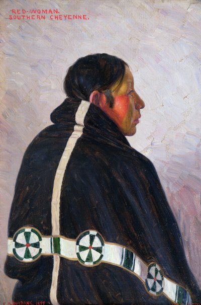 Mujer roja de Elbridge Ayer Burbank