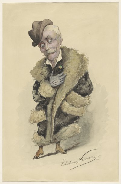 Caricatura del artista Jan Gerard Smits de Elchanon Verveer