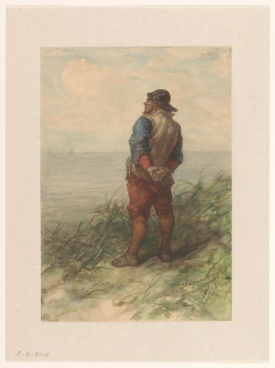 Marinero de las dunas con vistas al mar de Elchanon Verveer