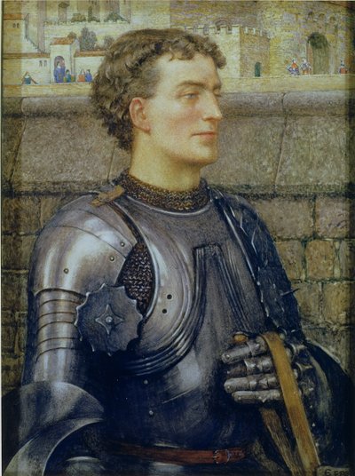 Un caballero con armadura de Eleanor Fortescue Brickdale