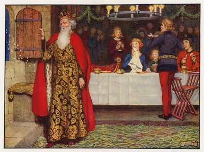 Villancicos: El buen rey Wenceslao (litografía en color) de Eleanor Fortescue Brickdale