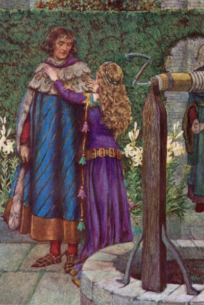 Elaine (litografía en color) de Eleanor Fortescue Brickdale
