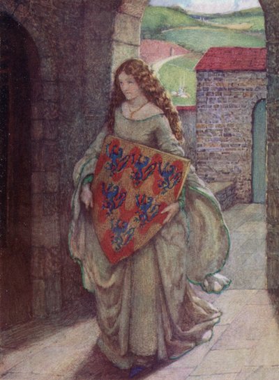 Elaine (litografía en color) de Eleanor Fortescue Brickdale
