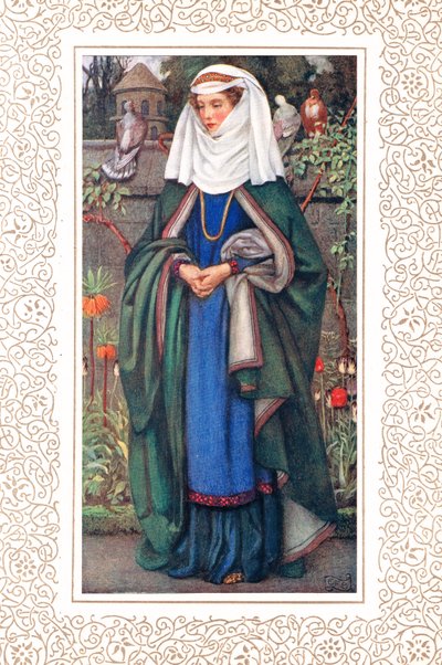 Enid, ilustración de "Idilios del Rey" de Alfred Tennyson (1809-92), publicado por Hodder & Stoughton de Eleanor Fortescue Brickdale