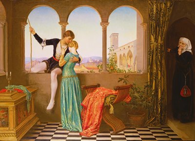 Adiós - un beso, y descenderé (óleo sobre lienzo) de Eleanor Fortescue Brickdale