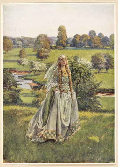 Ginebra, de "El libro de oro de las mujeres célebres", de Eleanor Fortescue-Brickdale. de Eleanor Fortescue Brickdale