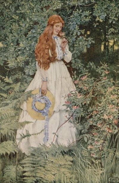 ¿No es ella oro puro, mi señora? (litografía en color) de Eleanor Fortescue Brickdale