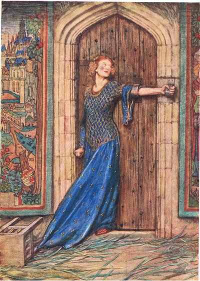 Kate Barless: La Tragedia de los Reyes: Y no tenía más barra que mi brazo (litho) de Eleanor Fortescue Brickdale