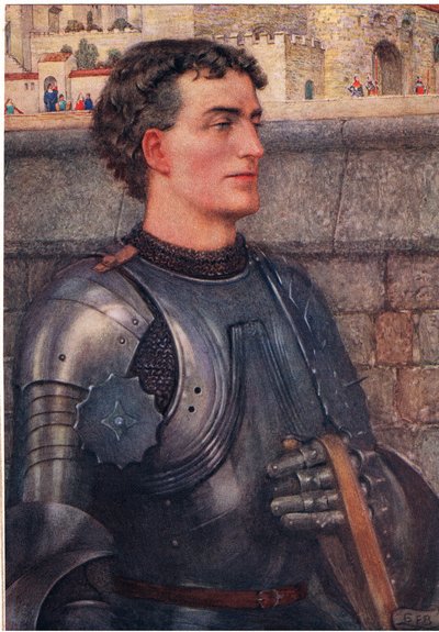 Lancelot, c.1910 (litografía en color) de Eleanor Fortescue Brickdale