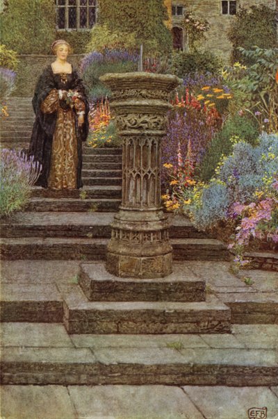 Como esas glorias de jardín que aquí son Los dulces parecidos a ti (litografía en color) de Eleanor Fortescue Brickdale