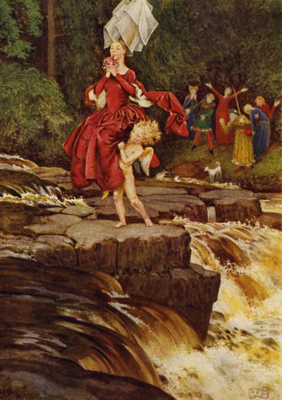 El amor descubrirá el camino (litografía en color) de Eleanor Fortescue Brickdale