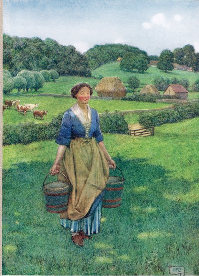 Milkmaid, ilustración de 
