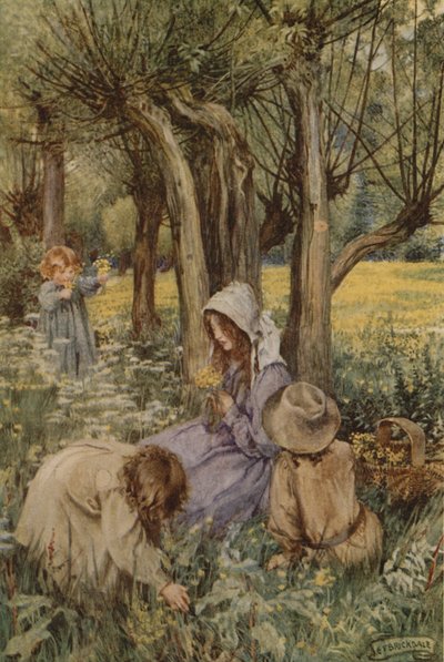 Oh, estar en Inglaterra ahora que abril está allí (litografía en color) de Eleanor Fortescue Brickdale