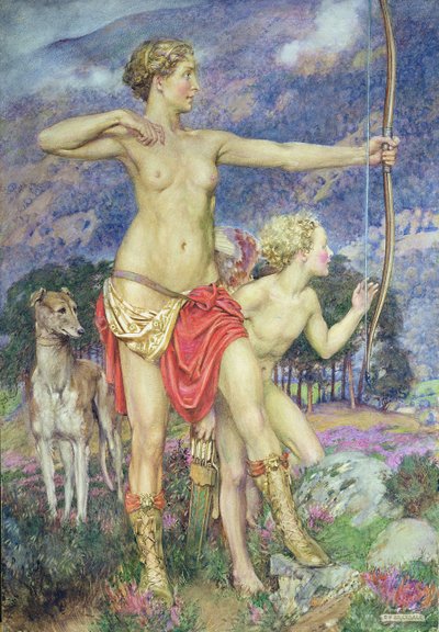 La Flecha (acuarela sobre papel) de Eleanor Fortescue Brickdale