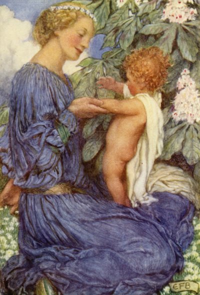 El último viaje juntos (litografía en color) de Eleanor Fortescue Brickdale
