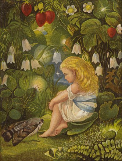 El chisme de las moscas del fuego (litografía en color) de Eleanor Fortescue Brickdale