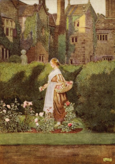 Hay un jardín en su cara (litografía en color) de Eleanor Fortescue Brickdale
