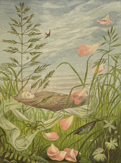 Cuando comienza la primavera (litografía en color) de Eleanor Fortescue Brickdale