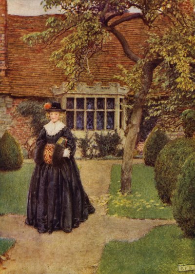 Cuando en sedas va mi Julia (litografía en color) de Eleanor Fortescue Brickdale