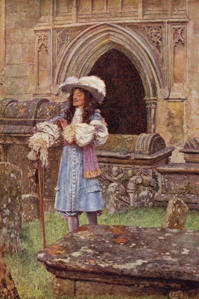 ¿Por qué tan grande costo, teniendo un contrato de arrendamiento tan corto, gastas en tu mansión que se desvanece? (litografía en color) de Eleanor Fortescue Brickdale