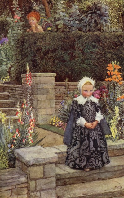Sin embargo, esta es la mujer cuyas leyes más severas El amor desenfrenado temerá un día, Y, bajo su com (litografía en color) de Eleanor Fortescue Brickdale