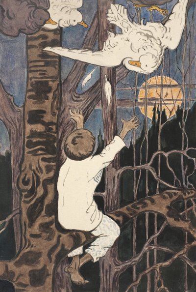 Ilustración de El cuento de Synko-Philipko, 1890s de Elena Dmitryevna Polenova