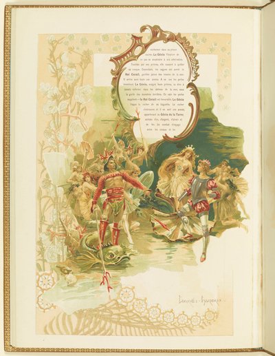 Programa para el ballet La Perle de Marius Petipa y Riccardo Drigo, 1896 de Elena Petrovna Samokish Sudkovskaya