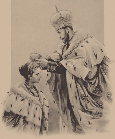 La coronación de la emperatriz Alexandra Fyorodovna, 1899 de Elena Petrovna Samokish Sudkovskaya