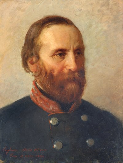 Retrato del verdadero general Giuseppe Garibaldi de Eleuterio Pagliano