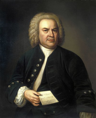retrato de Jean Sebastien Bach (Johann Sebastian Bach de Elias Gottleib (after) Haussmann