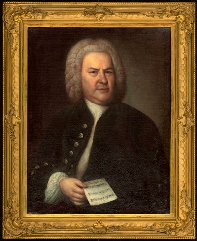Retrato de Johann Sebastian Bach de Elias Gottleib Haussmann