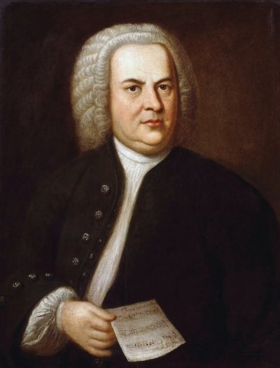 Retrato de Johann Sebastian Bach, por Haussmann, Elias Gottlob (1695-1774) de Elias Gottleib Haussmann