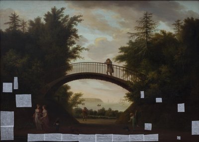 Un puente sobre Skodsborgvej. En el fondo, el estrecho de Elias Meyer