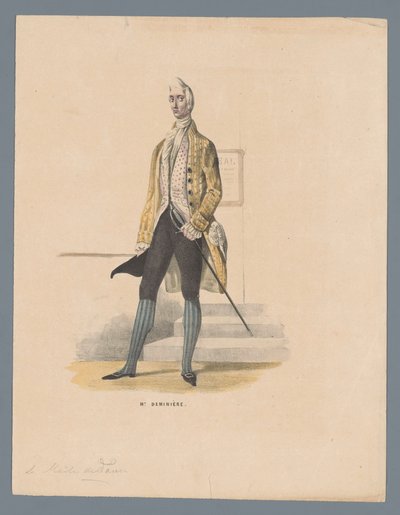 Sr. Deminière (título sobre objeto) de Elias Spanier (attributed to)