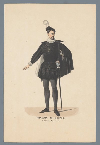 Chevalier De Malthe, traje alemán (título sobre objeto) de Elias Spanier