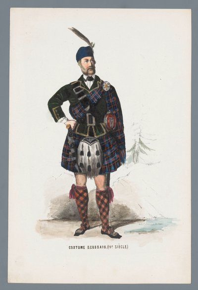 traje escocés. (Siglo XIX.) (título sobre el objeto) de Elias Spanier