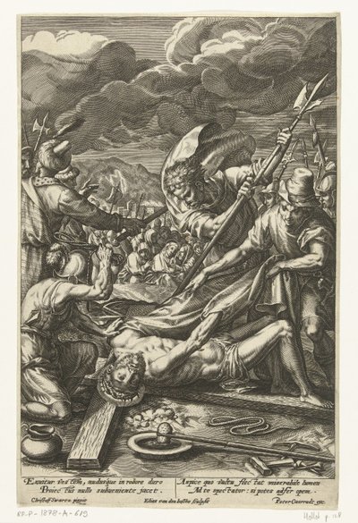 Cristo despojado de su ropa Pasión de Cristo (título de la serie) de Elias van den Bossche