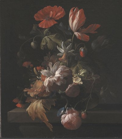 Flores en un cuenco de Elias van den Broeck