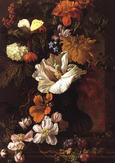Naturaleza muerta de flores de Elias van den Broeck