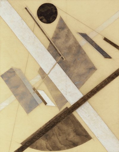 Proun: Camino de energía y flujos dinámicos, c.1920 de Eliezer Markowich Lissitzky