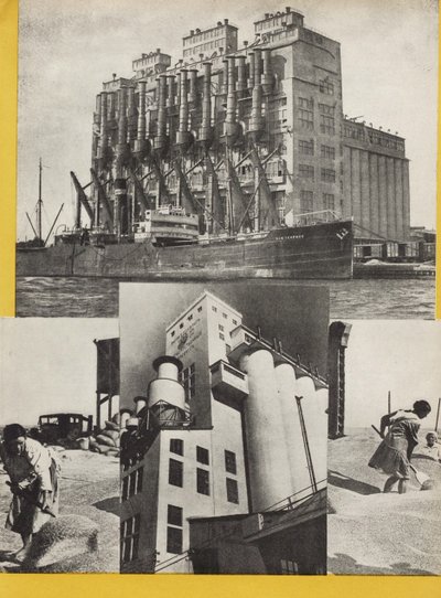 Ilustración de la URSS construye el socialismo, 1933 de Eliezer Markowich Lissitzky