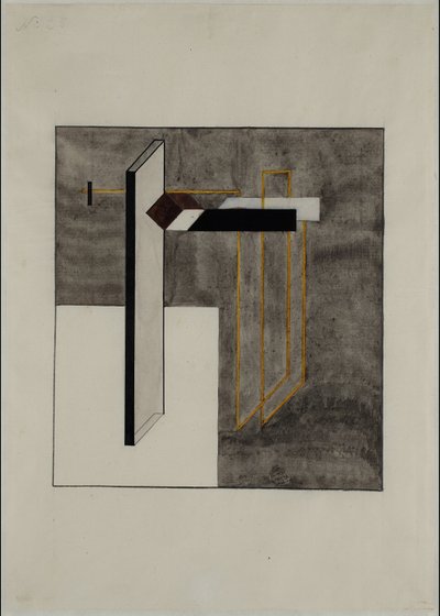 Proun 4B de Eliezer Markowich Lissitzky